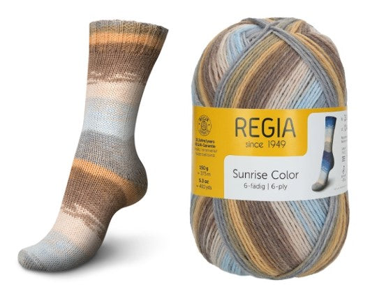 6-kordne sokilõng Sunrise Color, 150g/375m